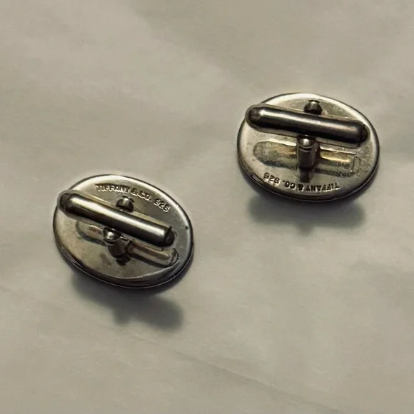 Tiffany & Co AUTHENTIC Vintage 925 Sterling Silver Cufflinks Cuff Links - Picture 12 of 16